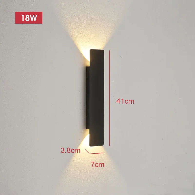Modern LED Outdoor Wall Lamp – Waterproof IP65 Up Down Light