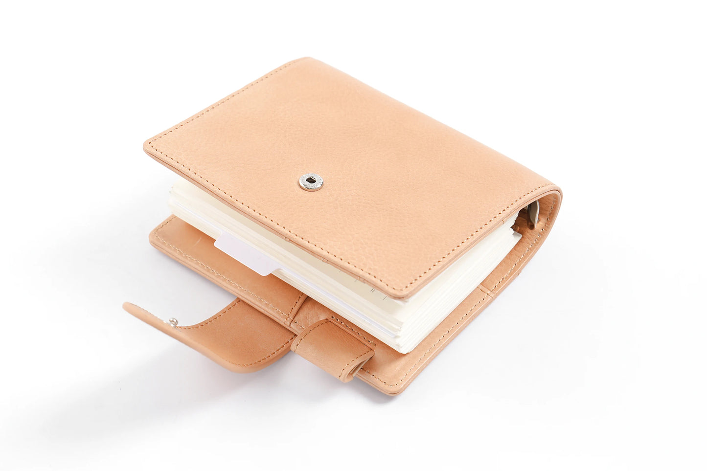 Pocket/A7 Ring Planner – 25mm Vegetable Tanned Leather Organizer