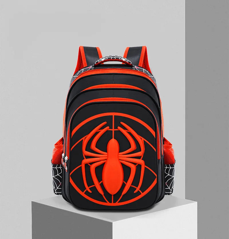 Cartmela Spider Backpack & Pencil Case Set | Waterproof Cartoon School Bag for Boys