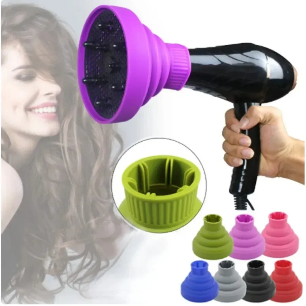 Silicone Hair Diffuser – Universal Curl Dryer Attachment for Styling
