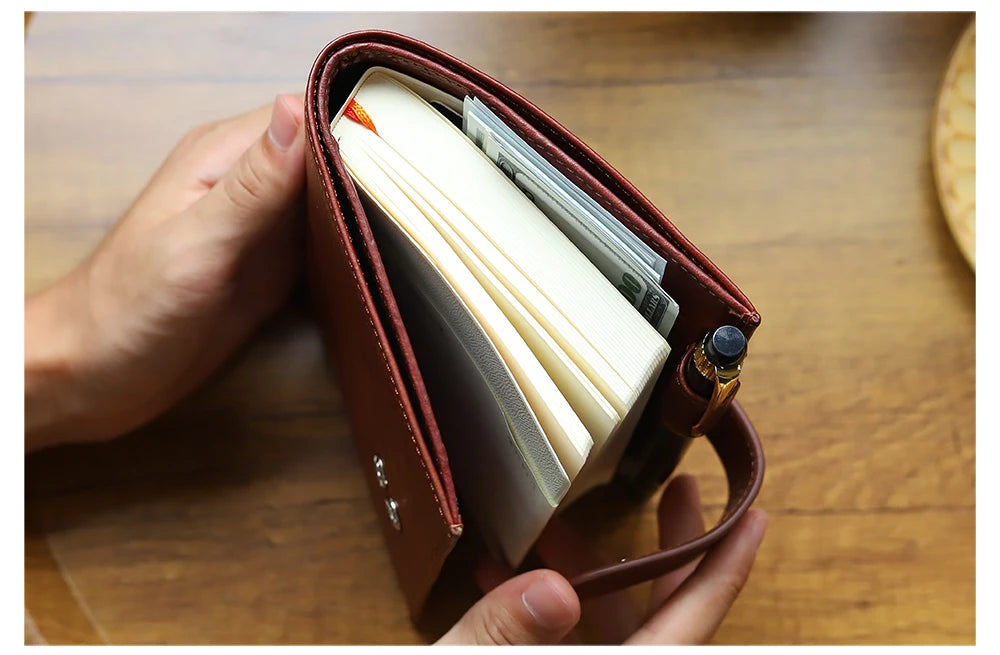 A6 Plus Leather Notebook Cover – Full Grain Vegetable Tanned