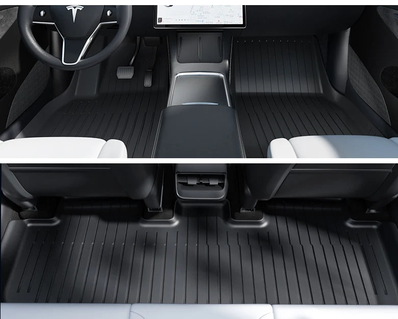 2025 Model Y Floor Mat Set – Waterproof TPE Trunk & Liner Mats