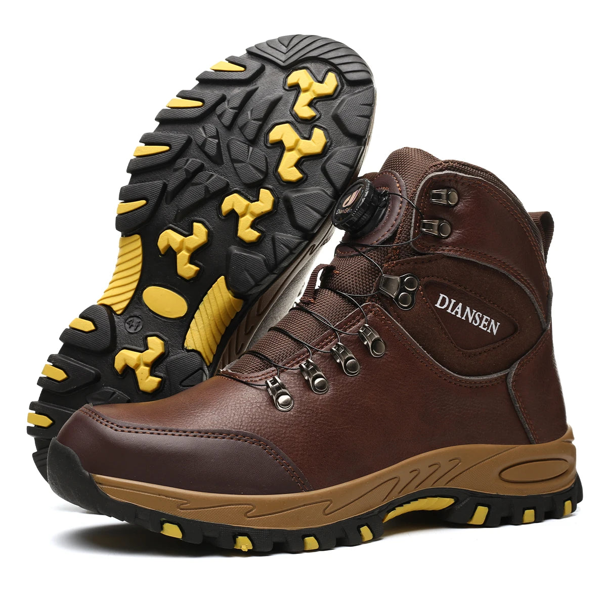 Rotating Button Safety Shoes for Men