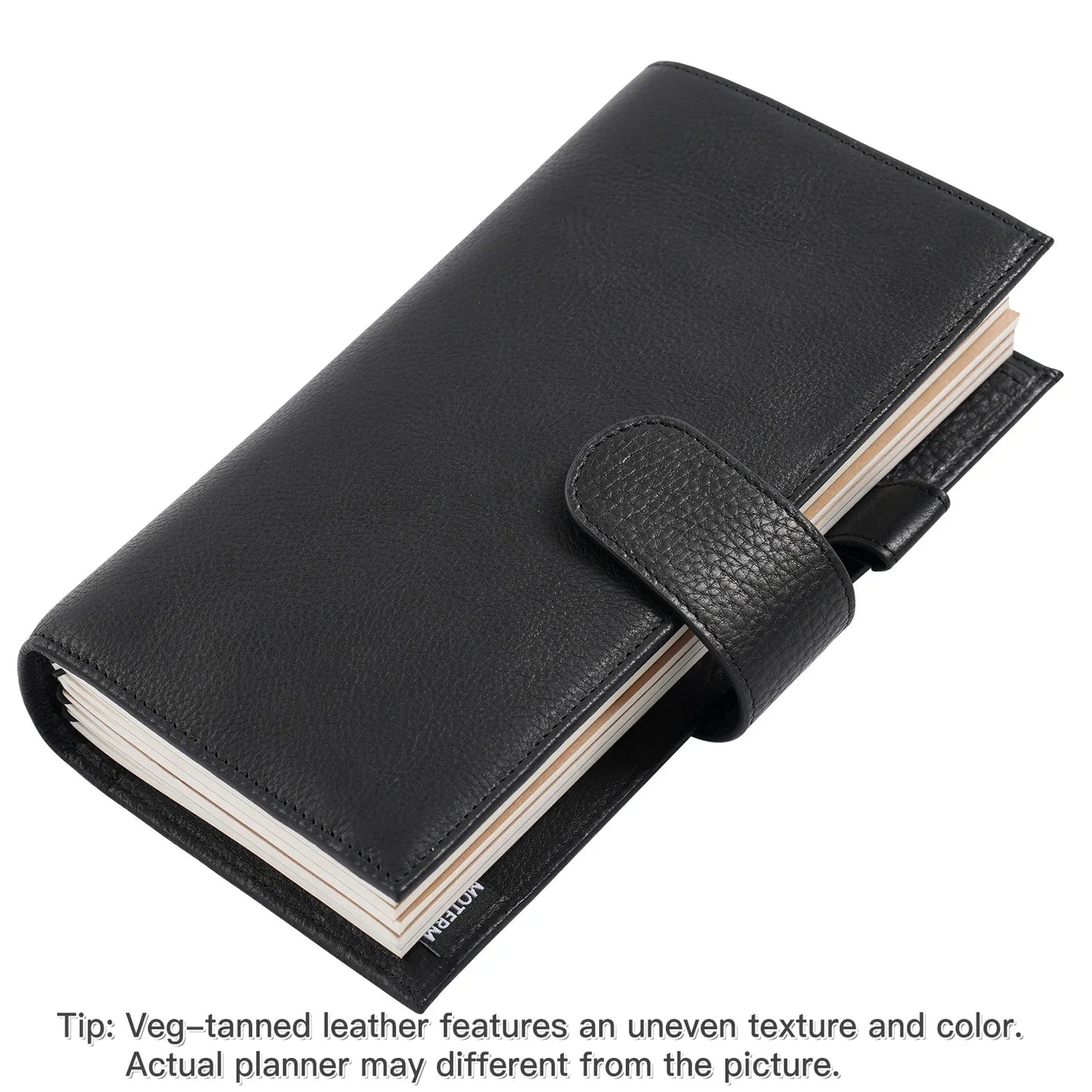 Vegetable Tanned Leather Travel Notebook – Standard Planner Cover