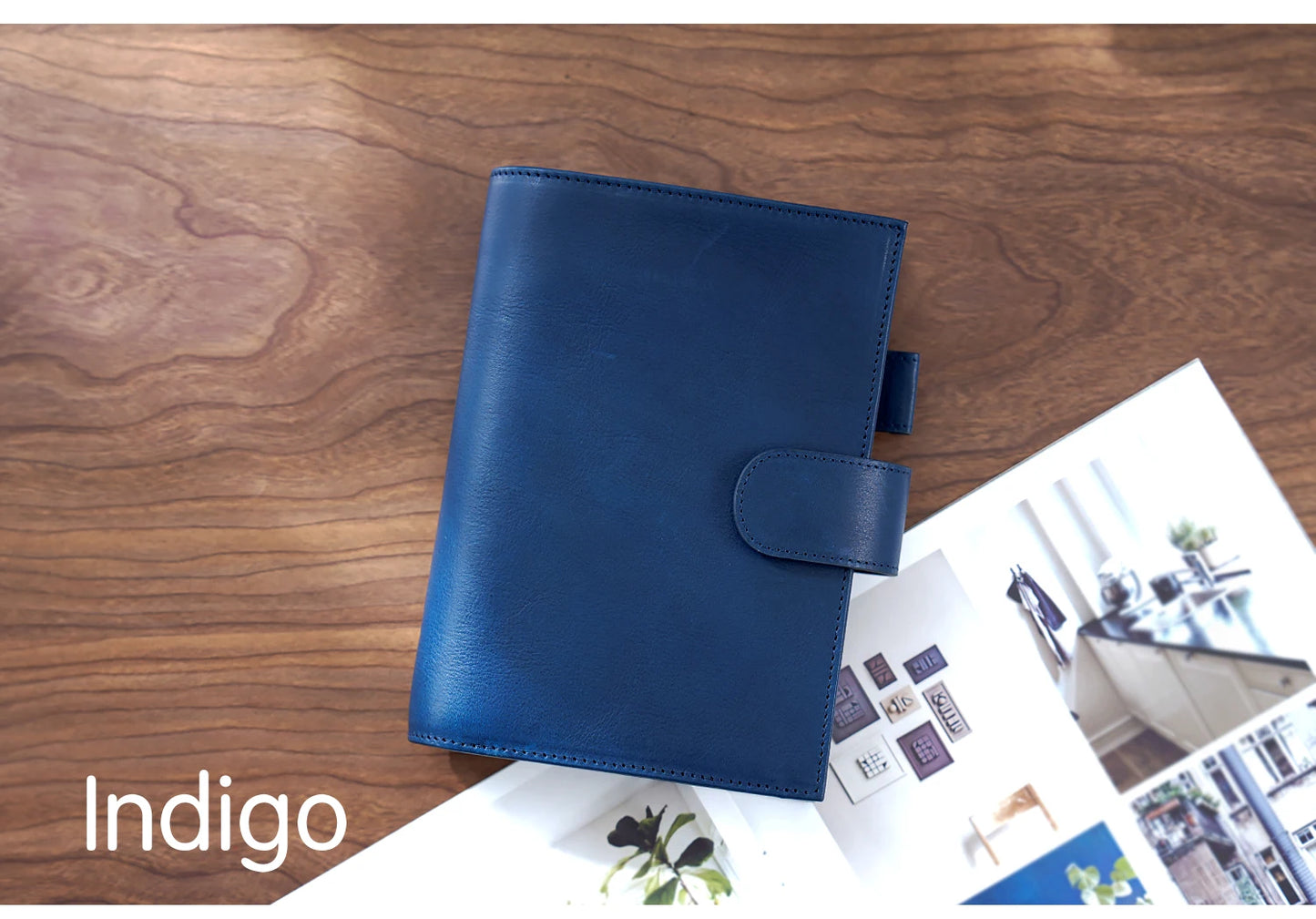 Full Grain Leather Planner with Rings – Personal Size Organizer