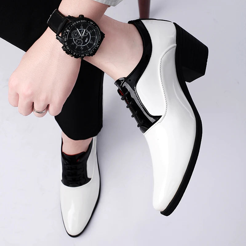 New Groom White & Black Oxfords