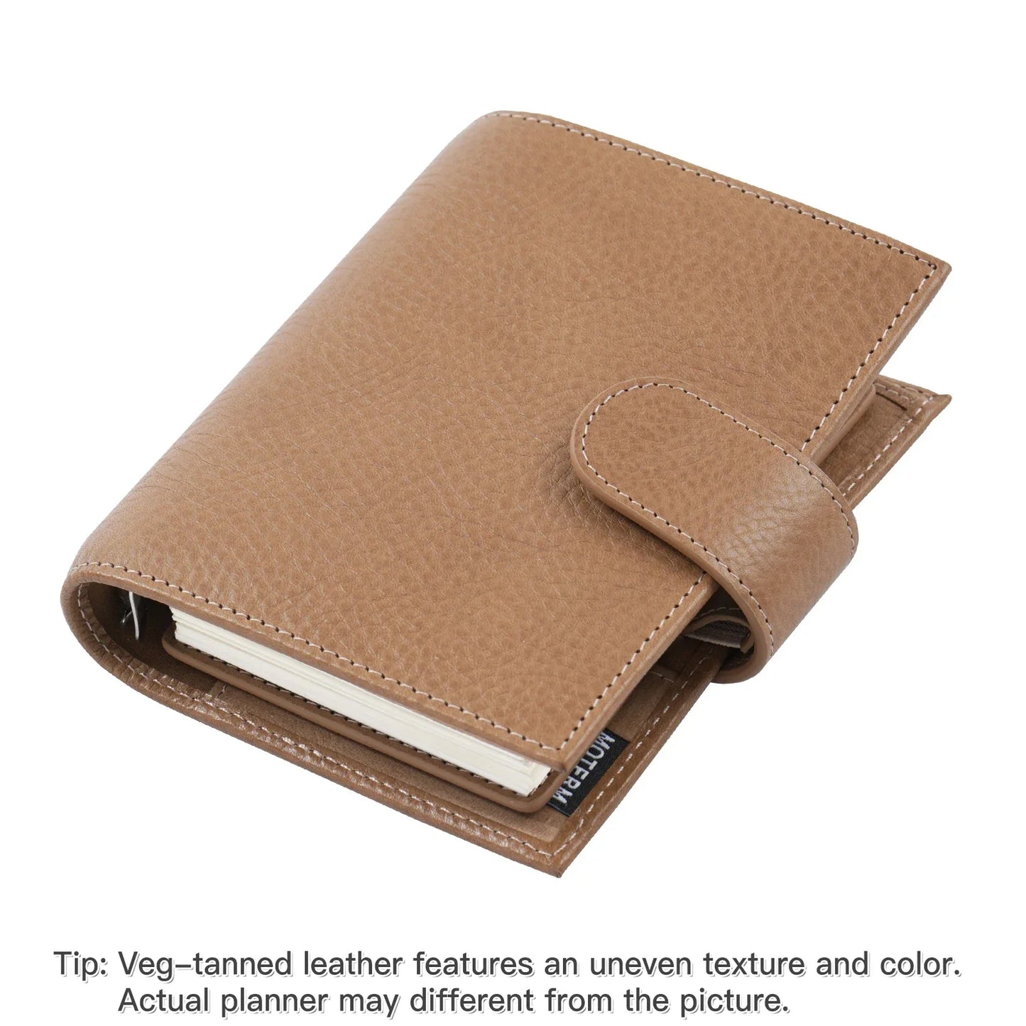 Pocket Size Rings Planner – Full Grain Vegetable Tanned Leather