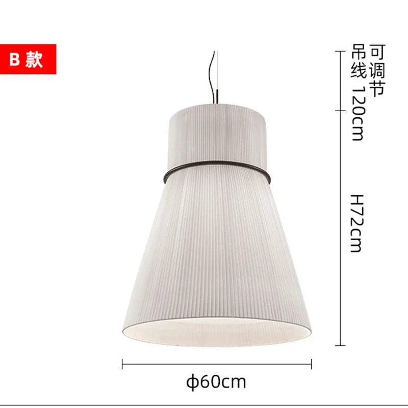 Wabi-Sabi Fabric Pendant Lights – Modern Minimalist Dining Lamps