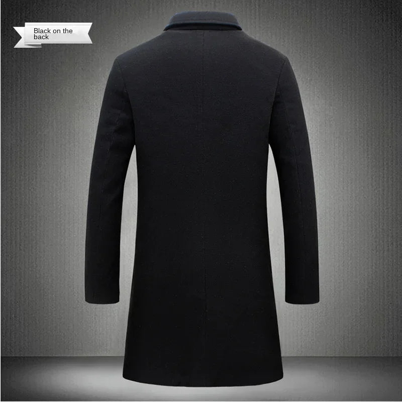 Cartmela 2024 Wool-Blend Long Coat for Men