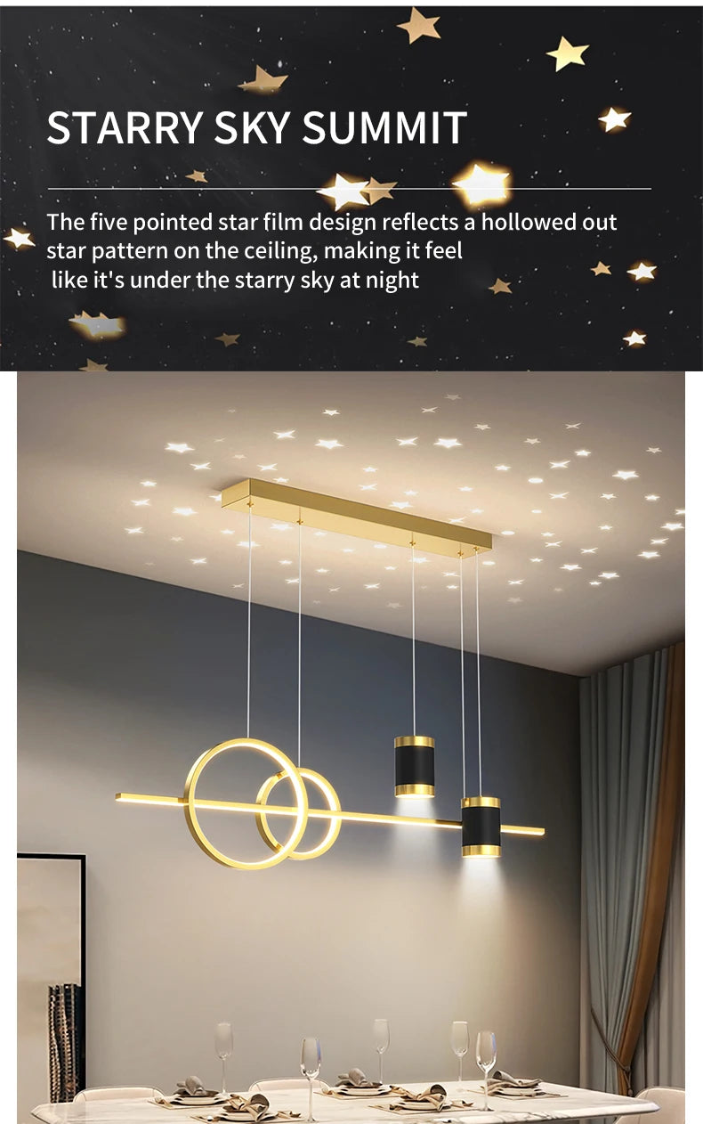 100cm Modern LED Pendant Light – Long Strip Dining Table Fixture