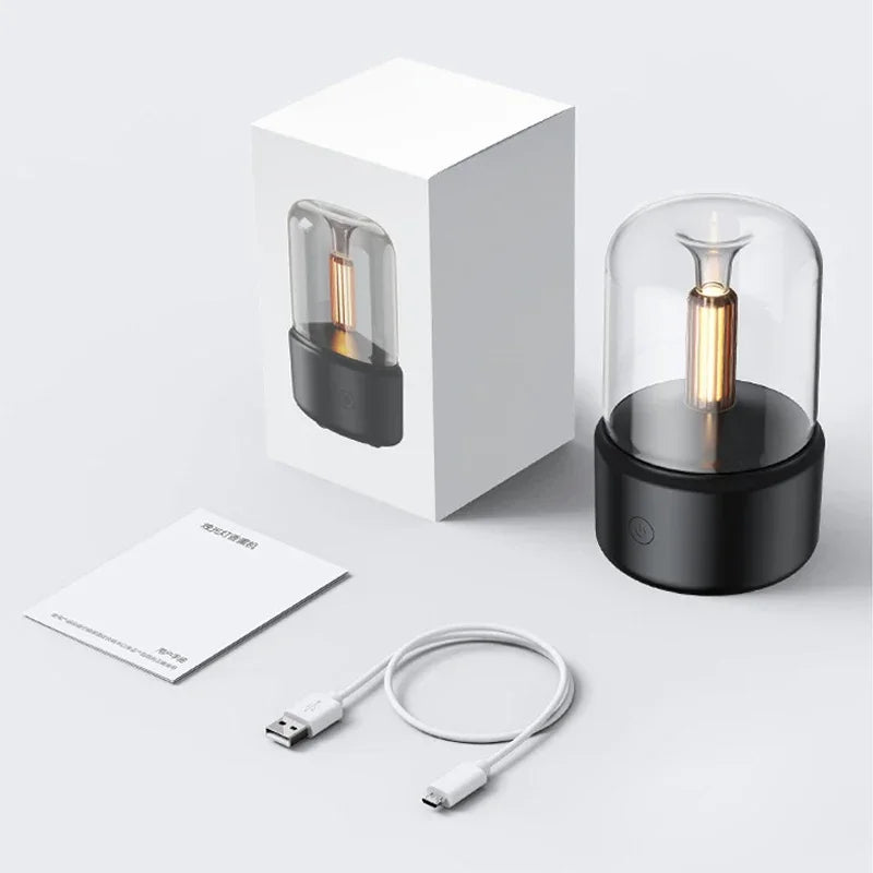Mini USB Aroma Diffuser – LED Night Light & Desktop Humidifier