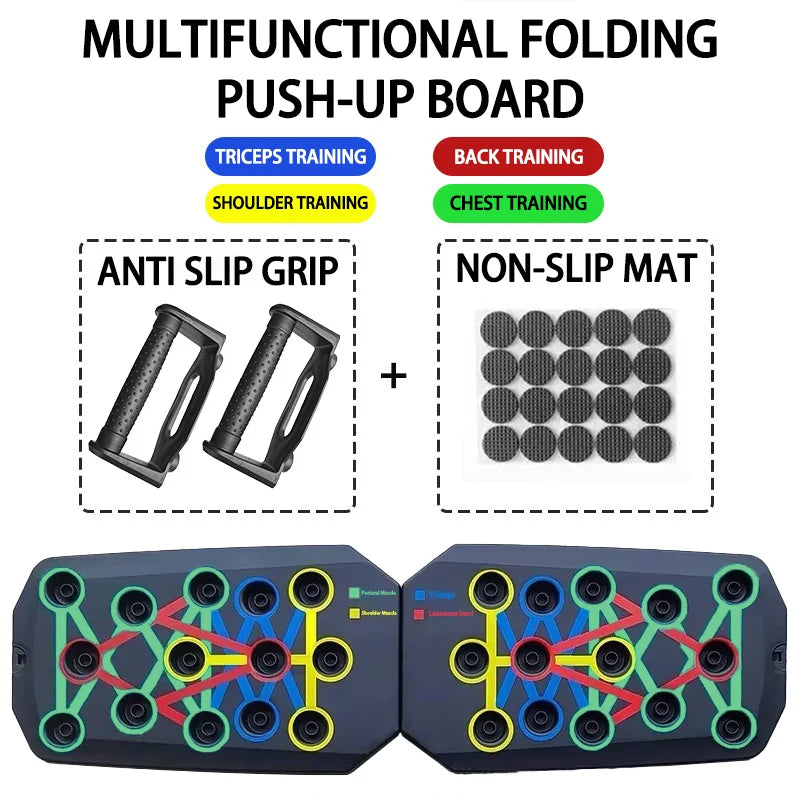Portable Push-Up Board Set–Foldable Fitness Bar for Full Body Training