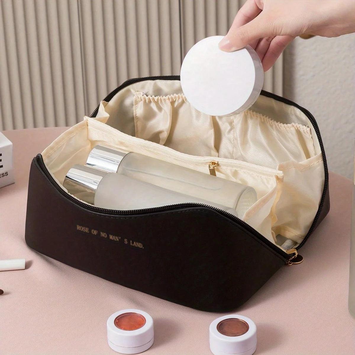 Luxury Makeup Organizer Bag for Women – Travel Cosmetic Case