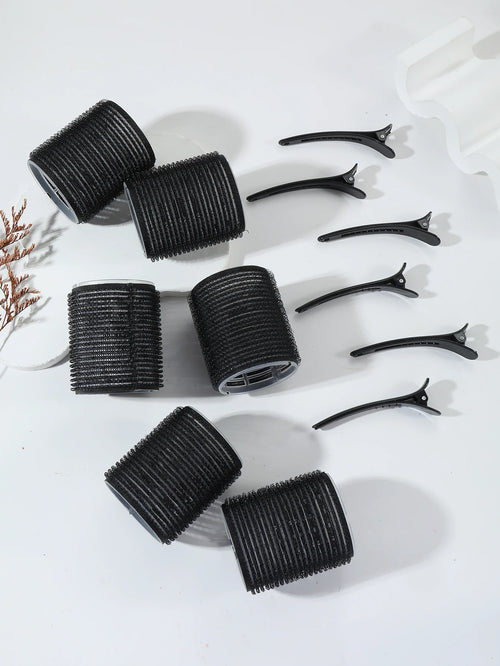 12pcs Self-Adhesive Hair Curlers & Bangs Clips for Styling Wigs