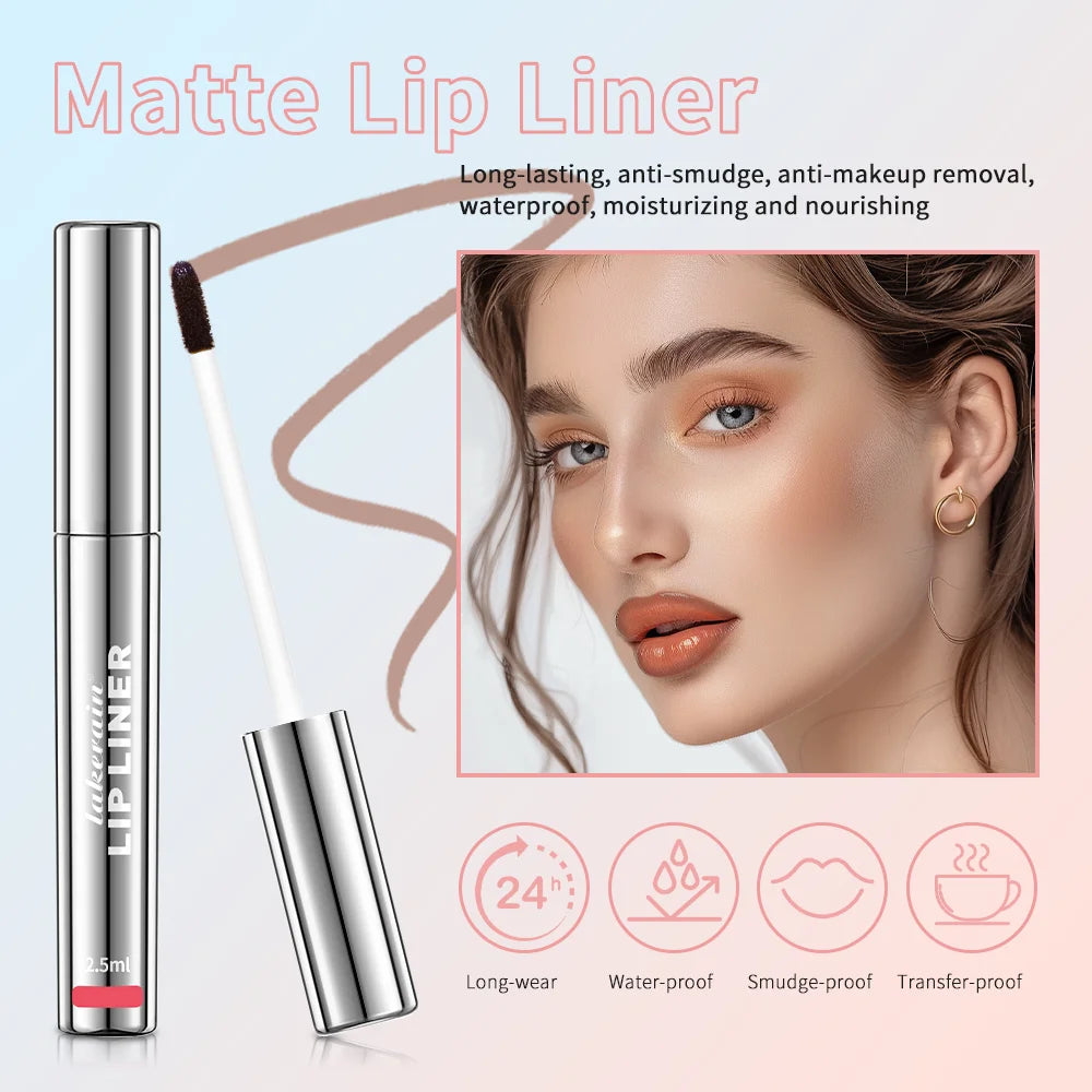 Peel-Off Lip Tint – Waterproof Matte Lip Stain & Contour Liner