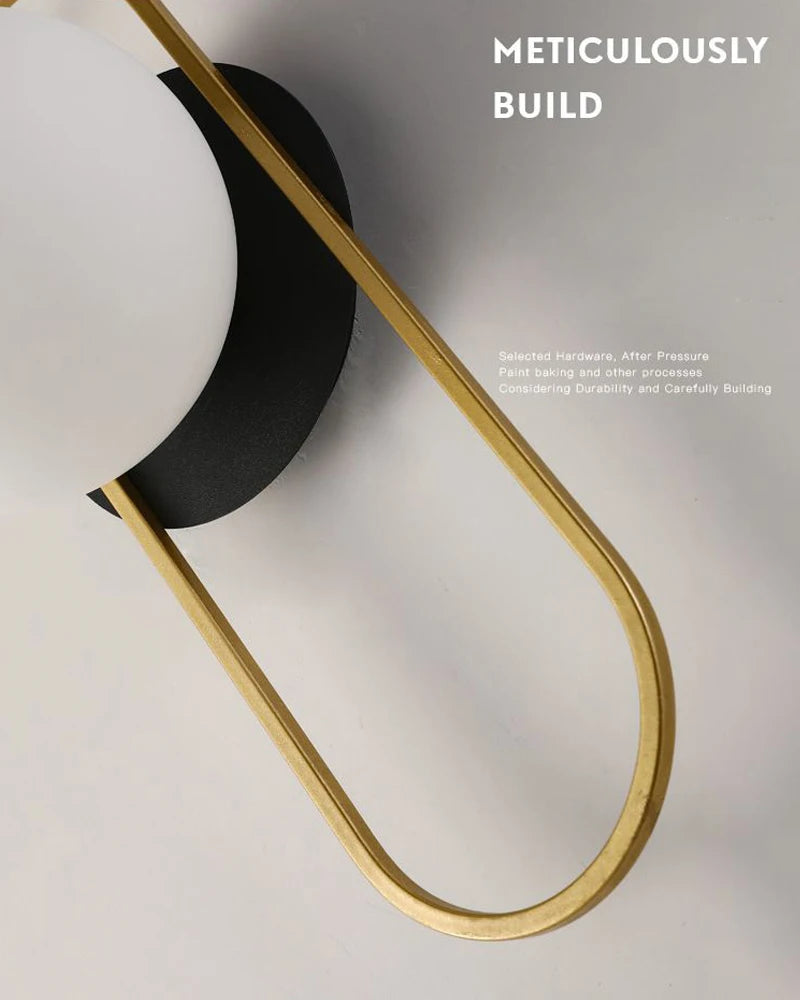Interior LED Wall Lamp with G9 Bulb – Black & Gold Wall Sconce