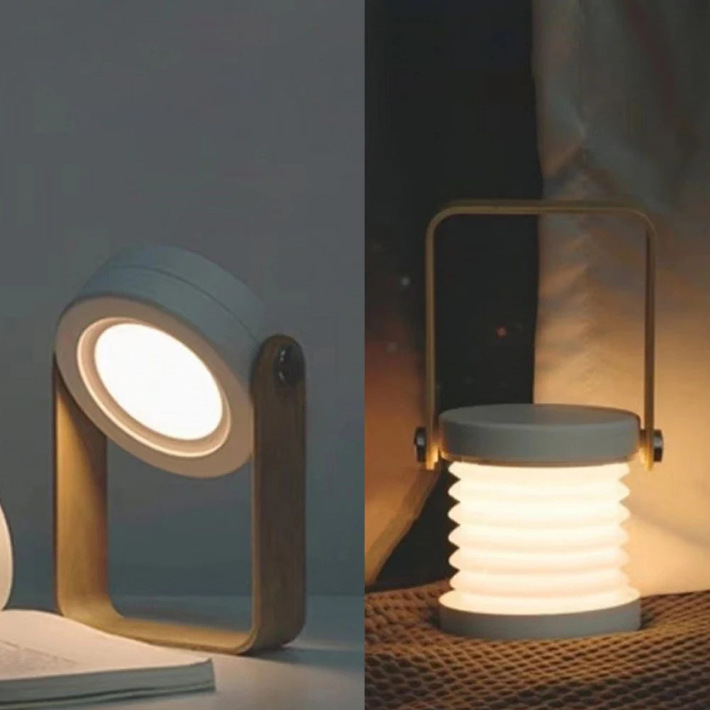 Rechargeable Folding LED Lantern Desk & Bedside Night Light