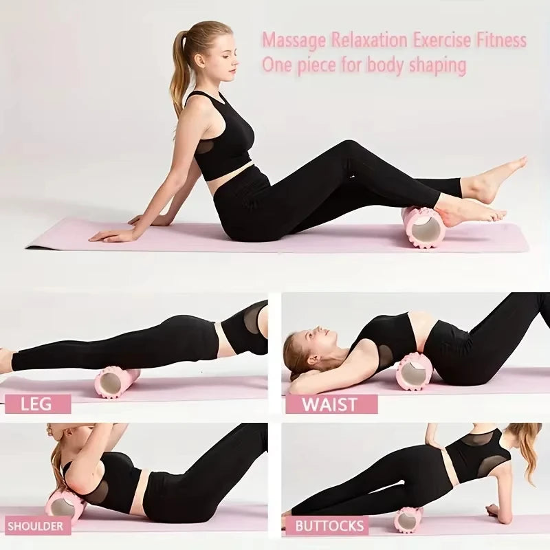 Foam Massage Roller – Hollow Yoga Column for Muscle Relief & Recovery