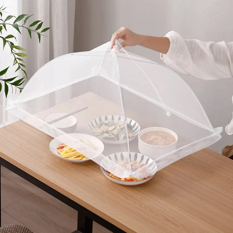 Foldable Mesh Food Cover – Washable Insect-Proof Dish Protector