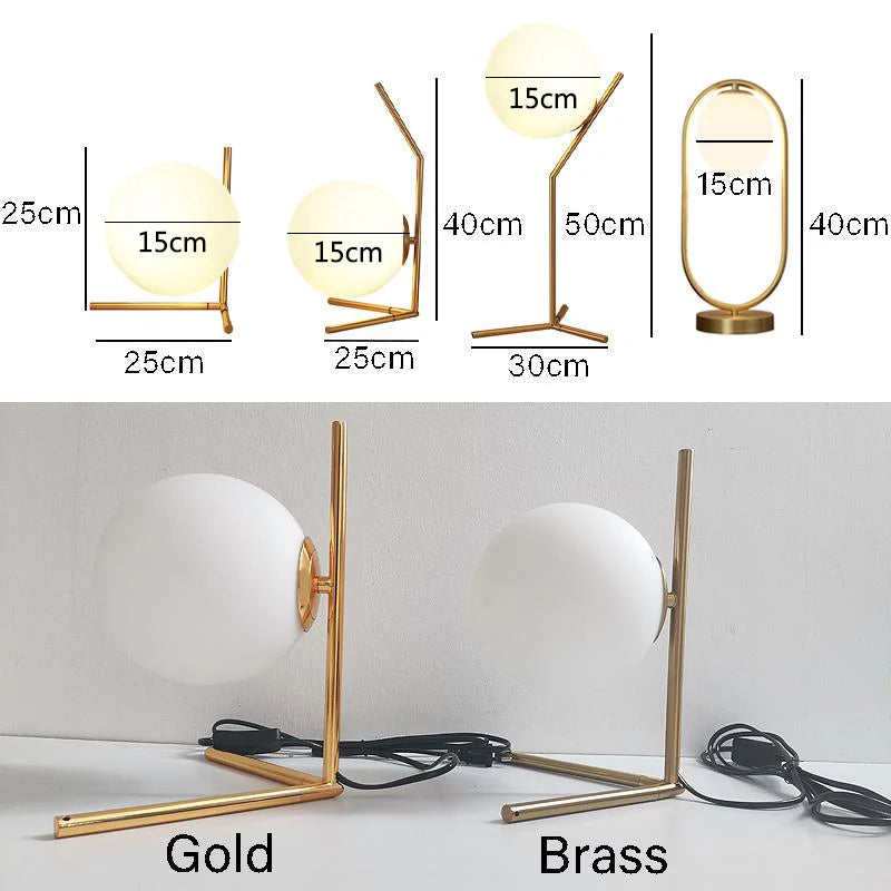 Modern Glass Ball Table Lamp