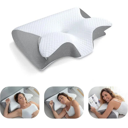 2-in-1 Memory Foam Cervical Pillow | Ergonomic Orthopedic Support