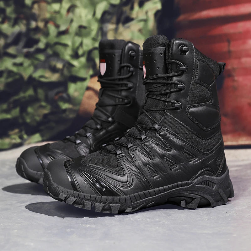 Special Forces Desert Combat Tactical Men's Tall Boots