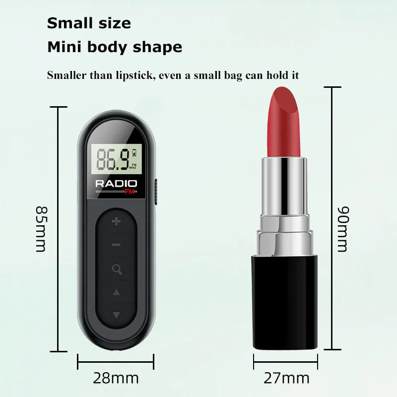 Cartmela Mini FM Radio Receiver
