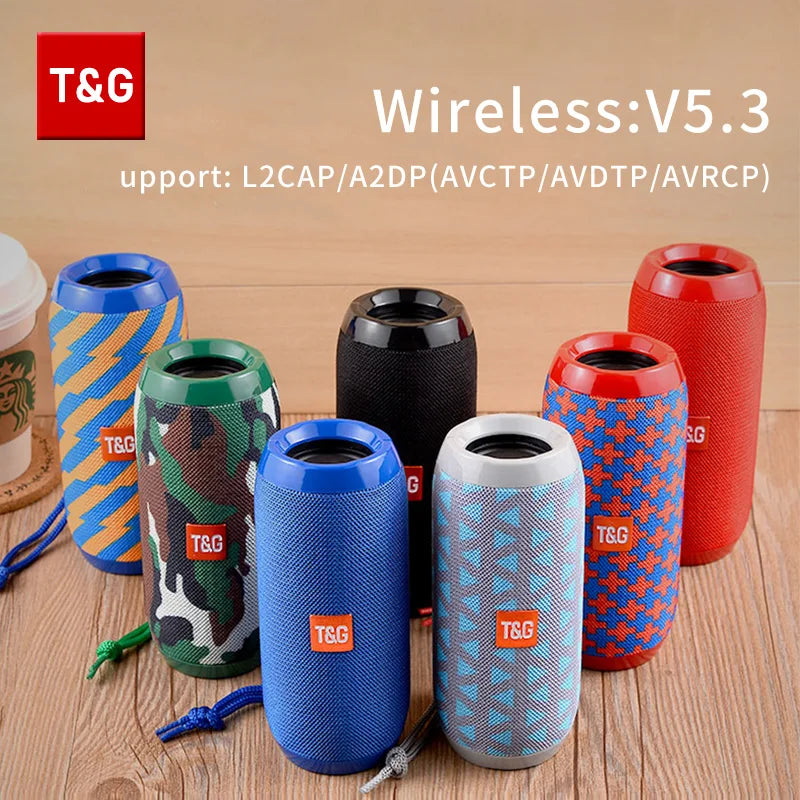 T&G TG117 Bluetooth Speaker Portable Waterproof Outdoor Stereo TWS