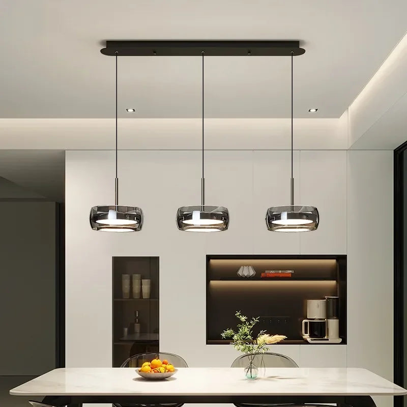 Cartmela Modern LED Glass Pendant Light