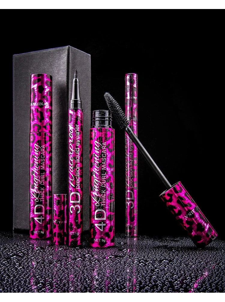 Liquid Eyeliner & Waterproof Mascara Set for Bold Eye Makeup