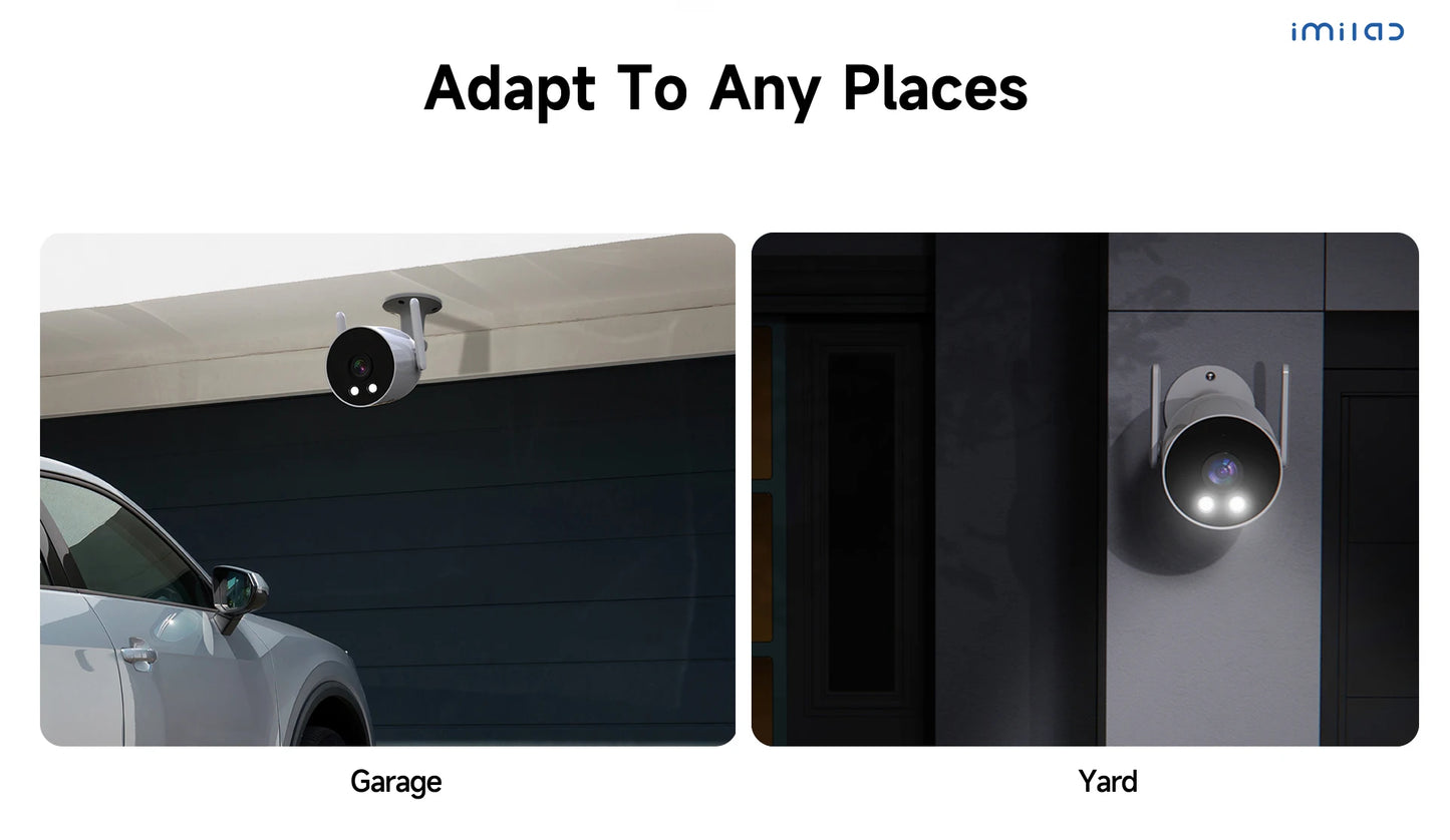 2K HD Outdoor WiFi Security Camera – Smart Siren & Night Vision