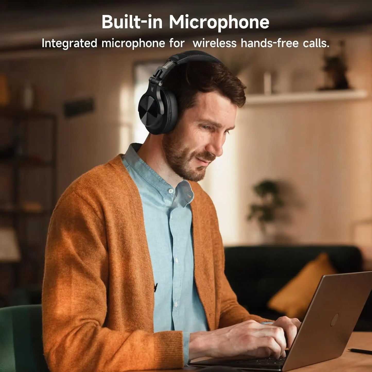 Bluetooth 5.2 Hi-Res Over-Ear Headphones – Wireless Studio DJ