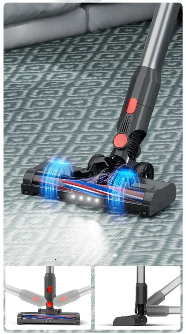 Cordless Handheld Vacuum Cleaner – 2-in-1 Dry & Wet with Touchscreen