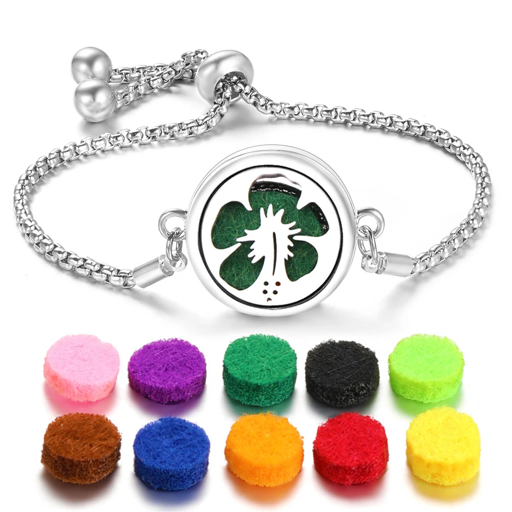 Flower of Life Aromatherapy Diffuser Bracelet for Essential Oils