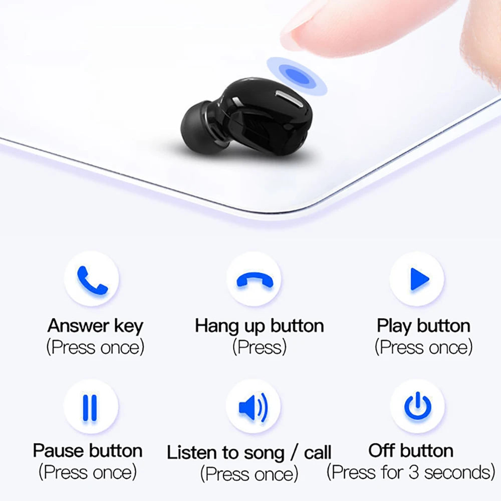 X9 Wireless Earphones Bluetooth 5.0 with Mic