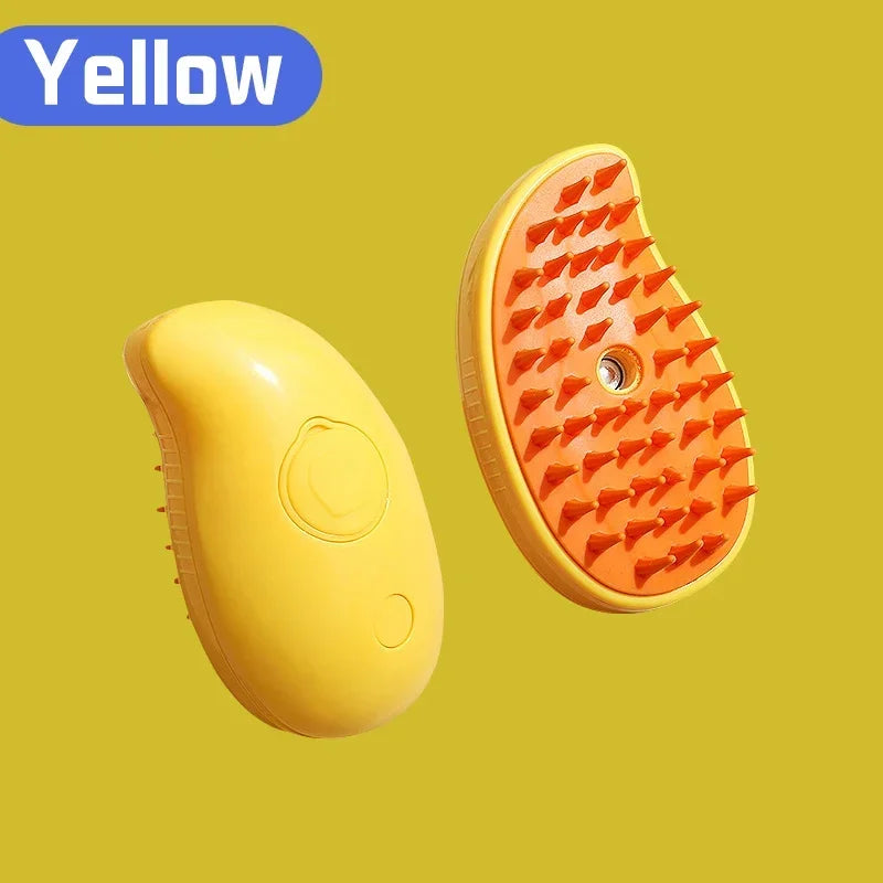USB 3-in-1 Pet Grooming Brush – Steam, Shedding & Massage Tool