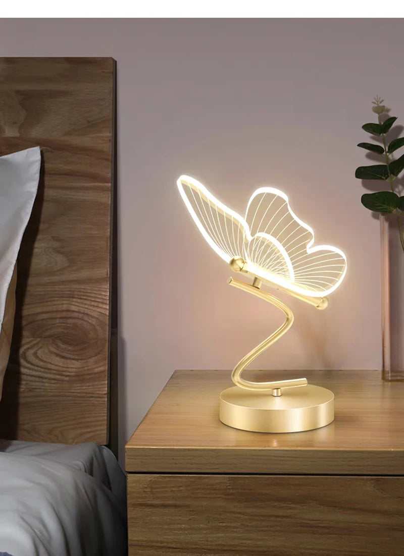 Cartmela Nordic LED Desk Lamp – Butterfly