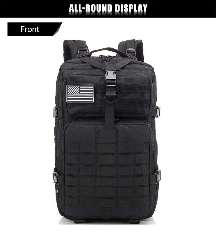 50L Tactical Backpack for Men – Outdoor Travel, Hiking & Hunting Bag