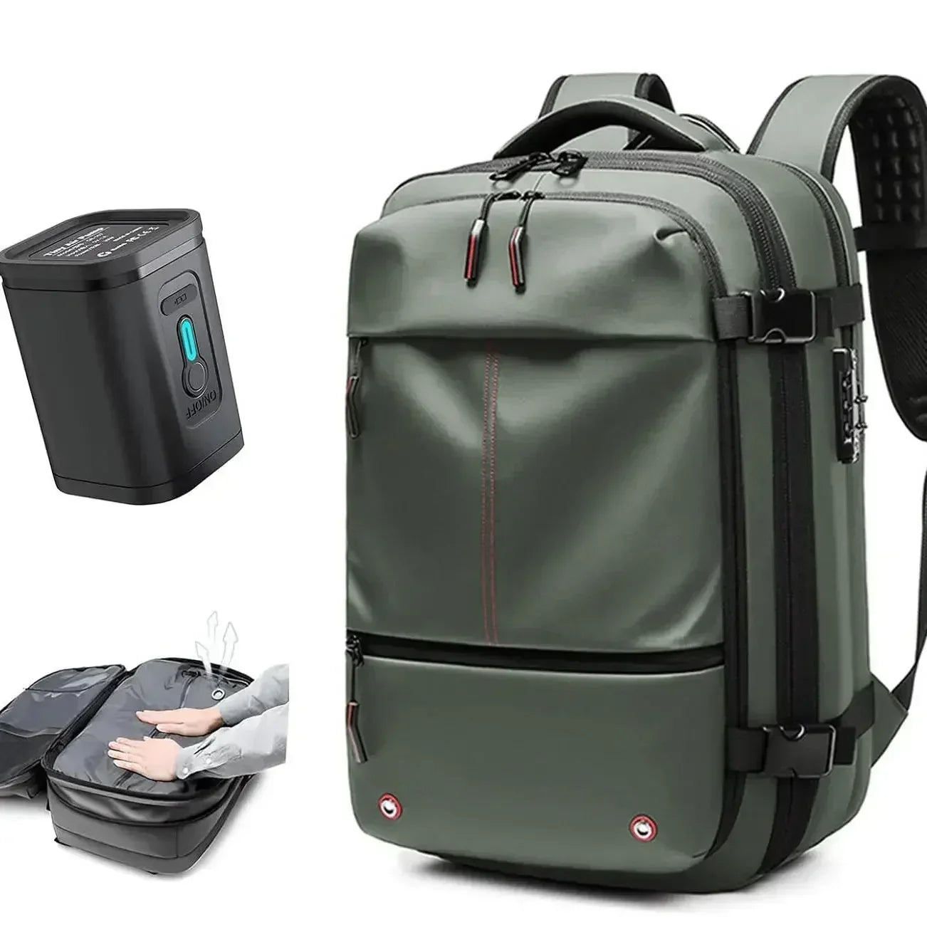 Cartmela 60L Vacuum Compression Backpack with Pump