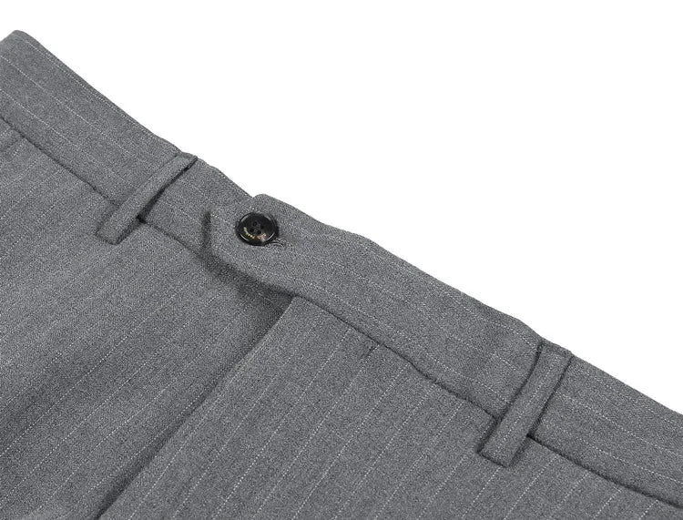 Cartmela Men’s Black Striped Suit Pants