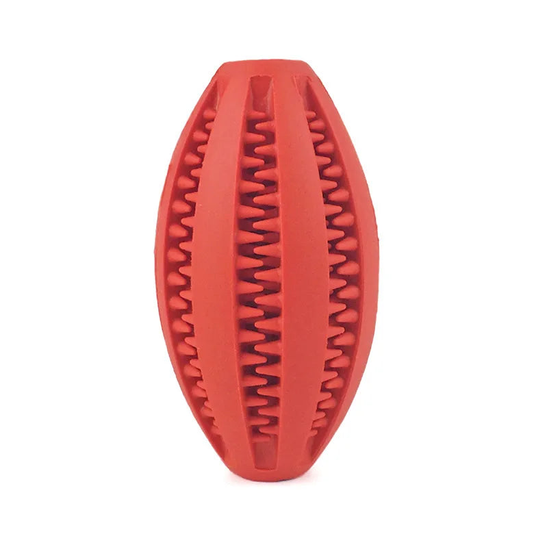 Dog Chew Toy Ball – Tough Rubber Teeth Cleaning Snack Ball