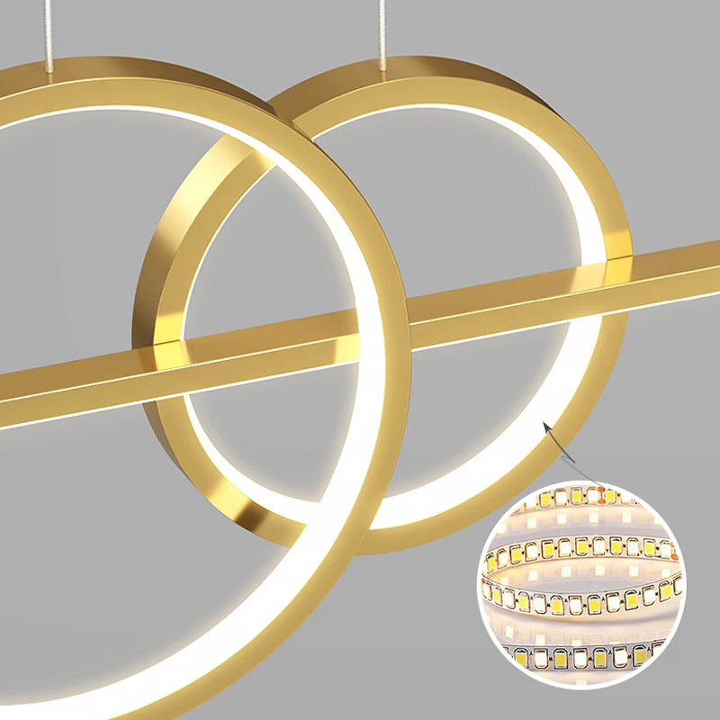 100cm Modern LED Pendant Light – Long Strip Dining Table Fixture