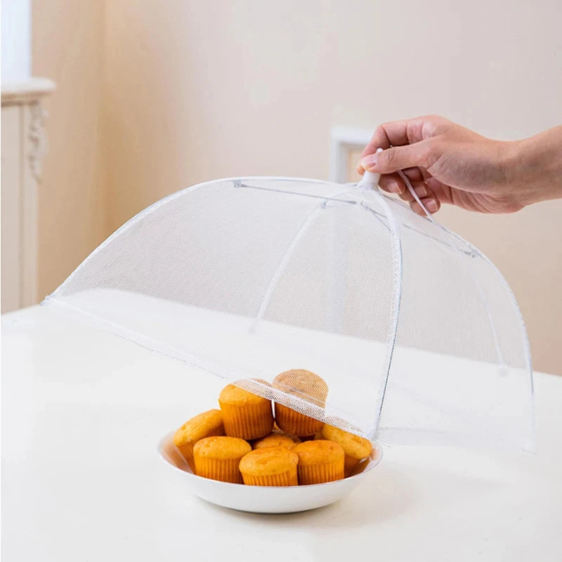 Foldable Mesh Food Cover – Washable Insect-Proof Dish Protector
