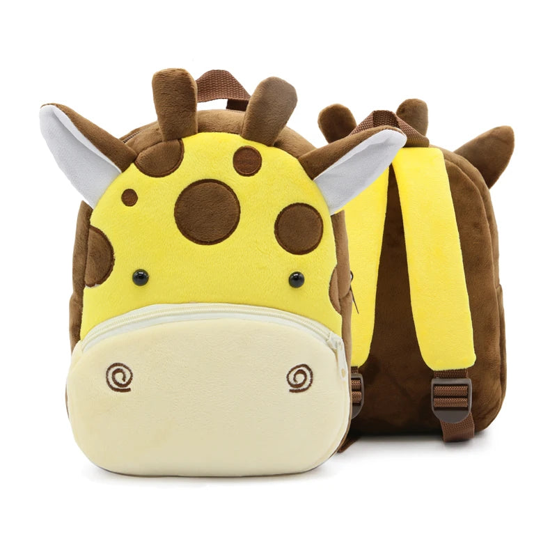 Cartmela Cute Animals Cartoon Plush Backpack - Kids Schoolbag