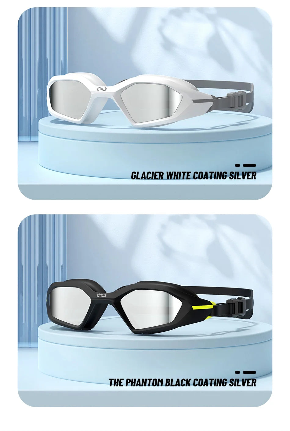 Professional Swimming Goggles – Anti-Fog, UV, Waterproof Fit
