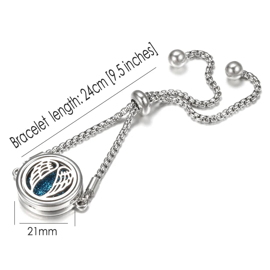 Flower of Life Aromatherapy Diffuser Bracelet for Essential Oils