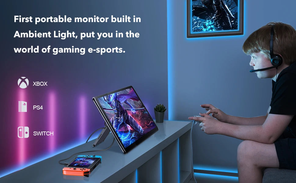 UPERFECT 1080P Touchscreen Portable Monitor for Laptop & Gaming