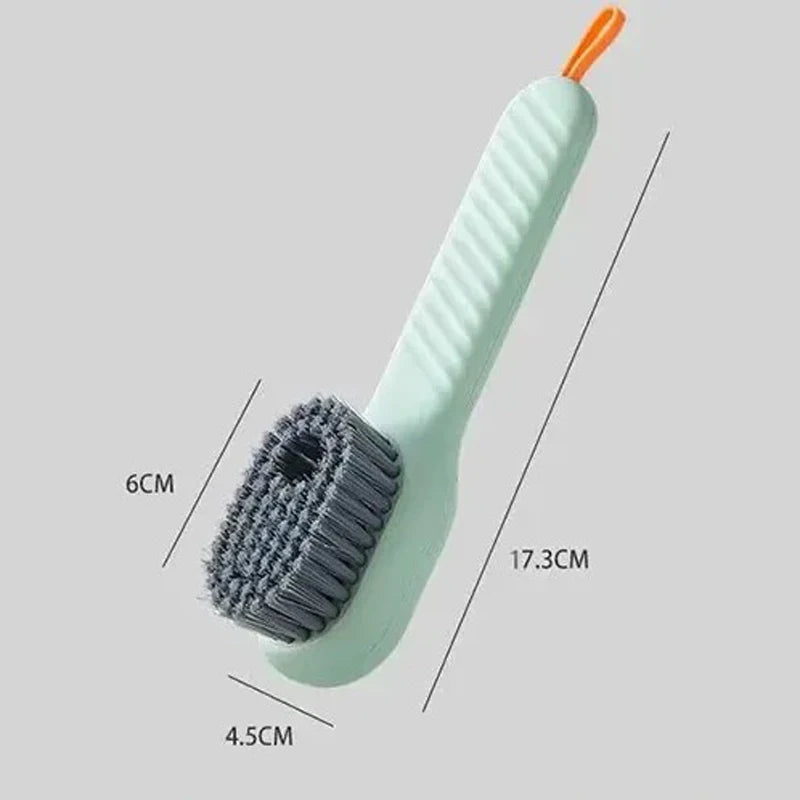 Multifunction Shoe Cleaning Brush with Soap Dispenser & Hook