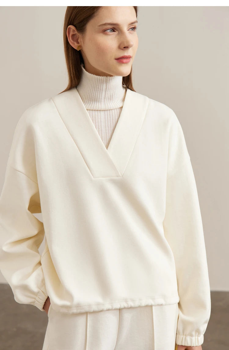 Women’s Loose Sweatshirt & Straight Leg Pants – Spring Casual Set