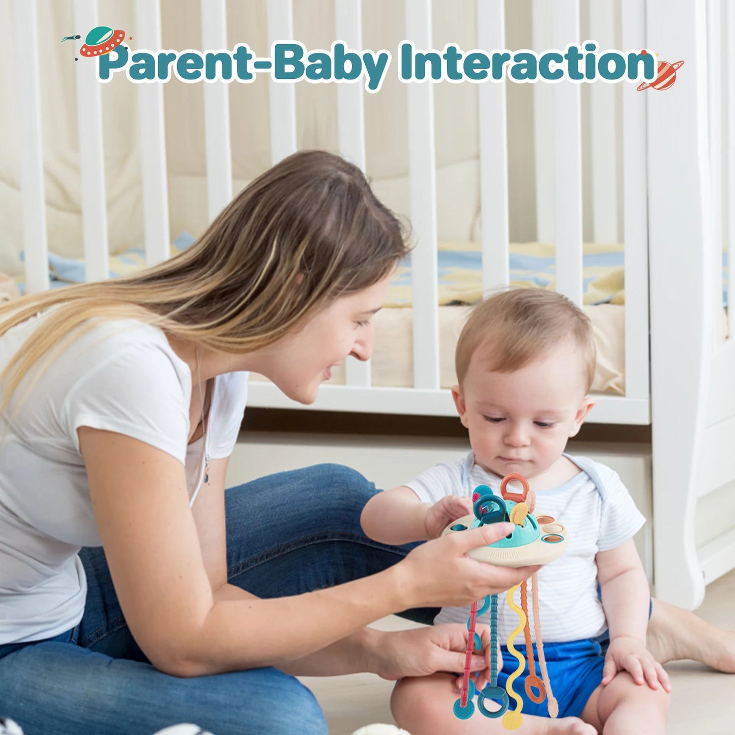 Montessori Sensory Pull String Toy – Educational & Engaging for Babies